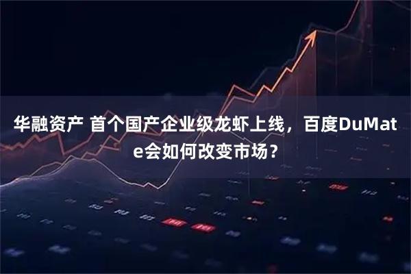 华融资产 首个国产企业级龙虾上线，百度DuMate会如何改变市场？