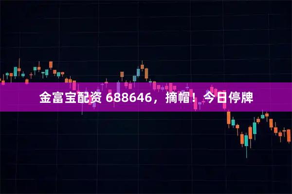 金富宝配资 688646，摘帽！今日停牌